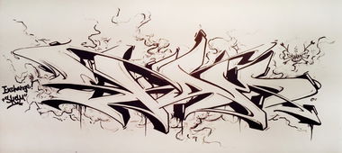 Graffiti Sketch in Warsaw - Photo by Skare - Skare, sketch (2013)