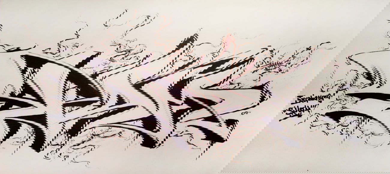Graffiti Sketch in Warsaw - Photo by Skare - Skare, sketch (2013)