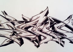 Graffiti Sketch in Severodonetsk - Photo by Skare - Skare, Exchange, sketch (2013)