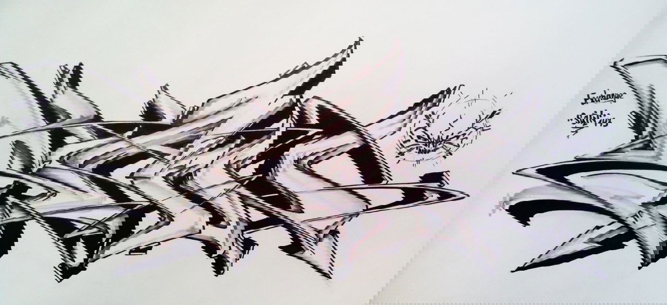 Graffiti Sketch in Severodonetsk - Photo by Skare - Skare, Exchange, sketch (2013)