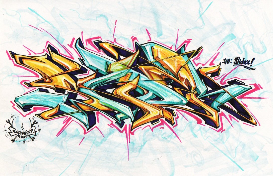 Graffiti Sketch in Severodonetsk - Photo by Skare - Slider, Skare, sketch (2013)