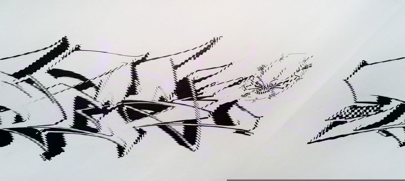 Graffiti Sketch in Severodonetsk - Photo by Skare - Skare, Des2, sketch (2013)