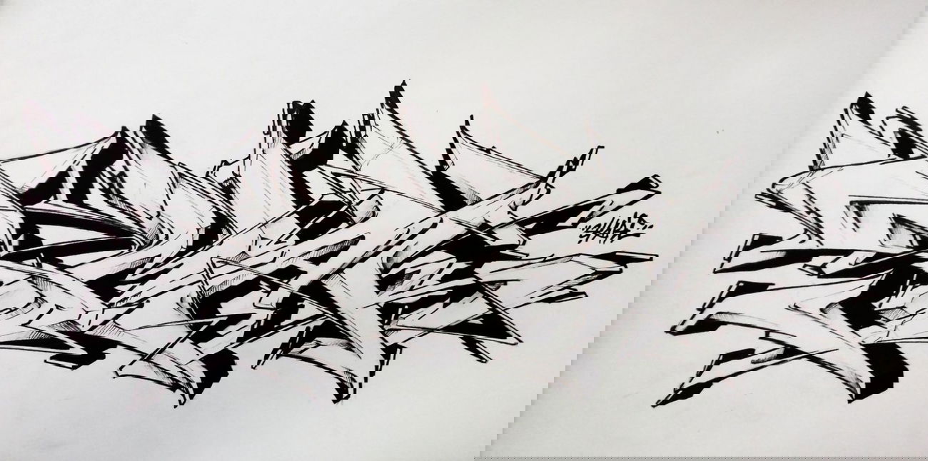 Graffiti Sketch in Warsaw - Photo by Skare - Skare (2014)