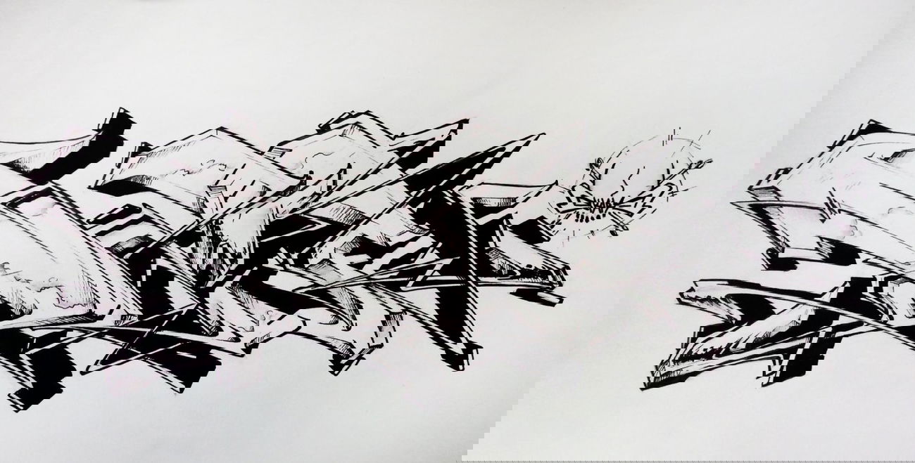 Graffiti Sketch in Warsaw - Photo by Skare - Skare, Def, Warsaw (2014)