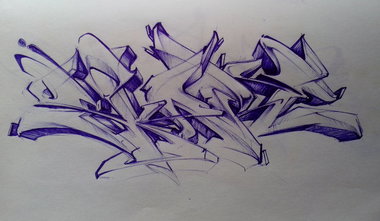 Graffiti Sketch - Photo by Skare - Skare