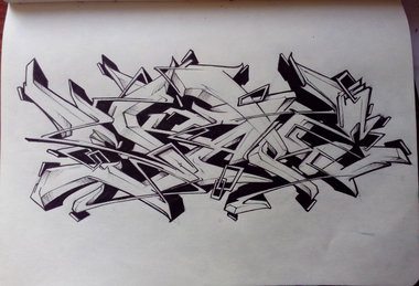 Graffiti Sketch - Photo by Skare