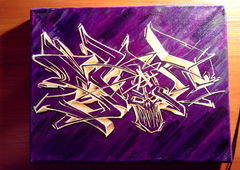 Graffiti Artwork in Warsaw - Photo by Skare - Skare, Canvas (2014)