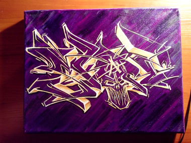 Graffiti Artwork in Warsaw - Photo by Skare - Skare, Canvas (2014)