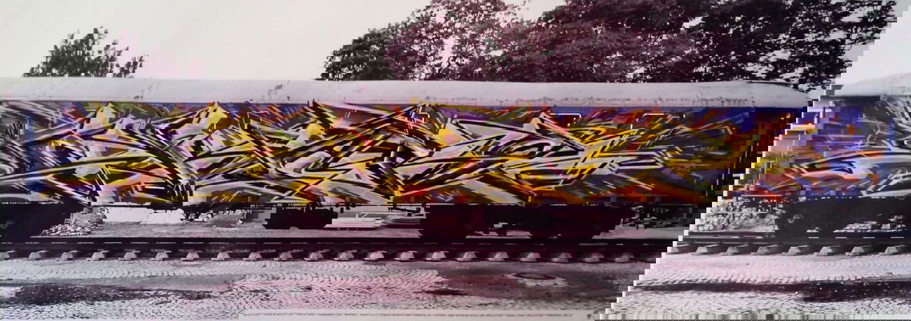 Graffiti Sketch in Warsaw - Photo by Skare - Skare, Train, sketch (2014)