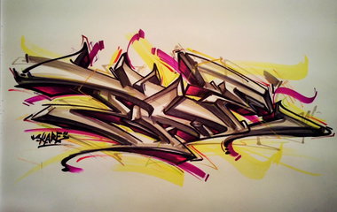 Graffiti Sketch - Photo by Skare - Tade, skare, sketch (2014)