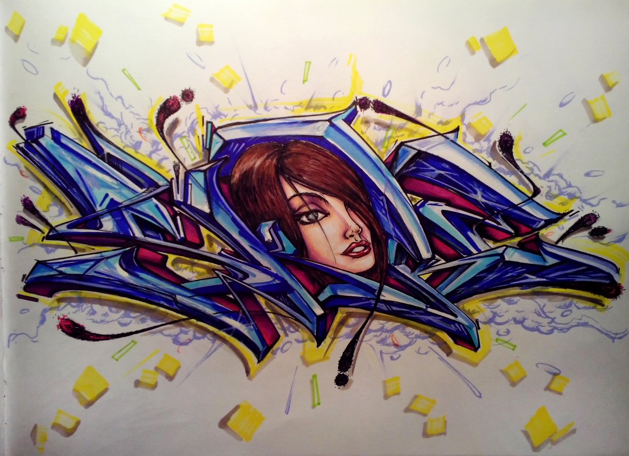 Graffiti Sketch - Photo by Skare - Skare, sketch (2014)