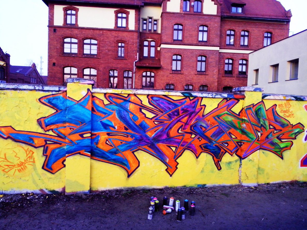 Graffiti Wall in Wroclaw - Photo by Skare - Skare, wall, Wroclaw (2014)