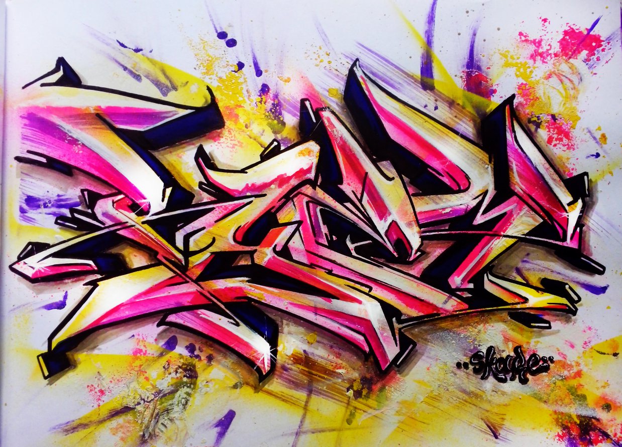 Graffiti Sketch - Photo by Skare - Ryem, winner, streetpins (2014)