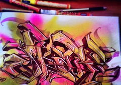 Graffiti Sketch in Warsaw - Photo by Skare - Skare (2014)