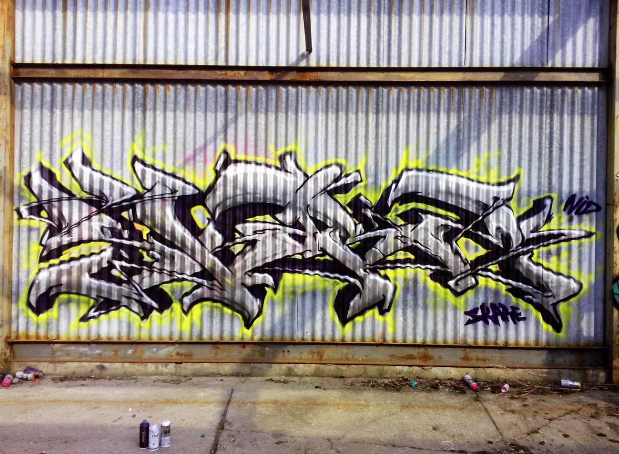 Graffiti Wall in Warsaw - Photo by Skare - skare, chrome (2014)
