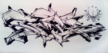 Graffiti Sketch in Warsaw - Photo by Skare - skare, tebs, exchange