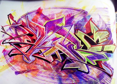 Graffiti Sketch in Severodonetsk - Photo by Skare - skare
