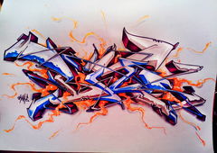 Graffiti Sketch in Severodonetsk - Photo by Skare - Skare (2014)