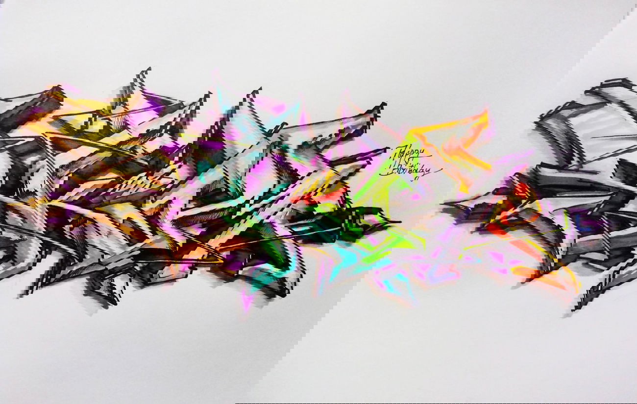 Graffiti Sketch in Severodonetsk - Photo by Skare - skare, skamp, nid (2014)