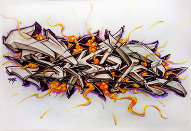 Graffiti Sketch in Warsaw - Photo by Skare - Skare, frame (2014)