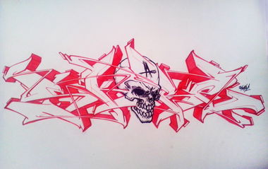 Graffiti Sketch - Photo by Skare