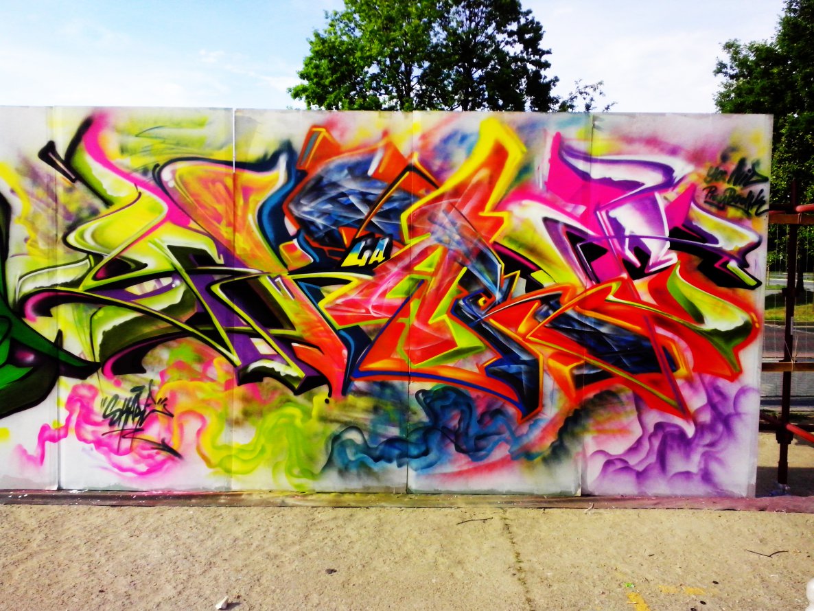Graffiti Wall in Wolsztyn - Photo by Skare - Skare, festival (2014)