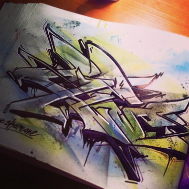 Graffiti Sketch - Photo by Skare - Skare, sketch