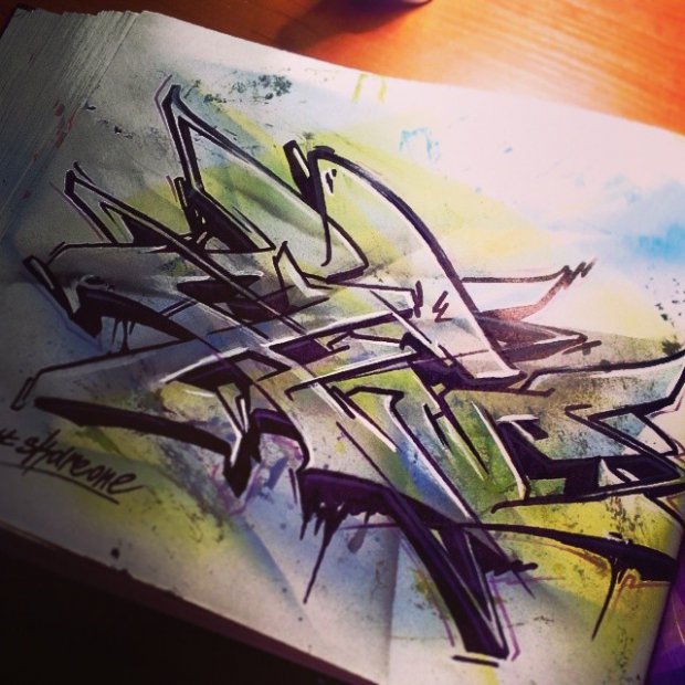 Graffiti Sketch - Photo by Skare - Skare, sketch