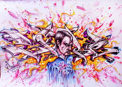 Graffiti Sketch in Severodonetsk - Photo by Skare - Skare, sketch, Ukraine (2014)