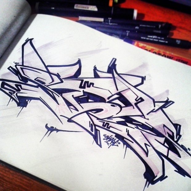 Graffiti Sketch - Photo by Skare (2014)
