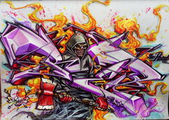 Graffiti Sketch in Severodonetsk - Photo by Skare (2014)