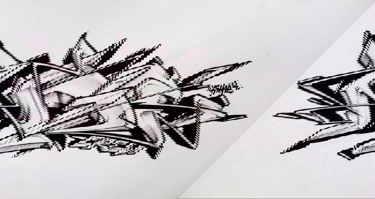 Graffiti Sketch in Severodonetsk - Photo by Skare - Skare, NID