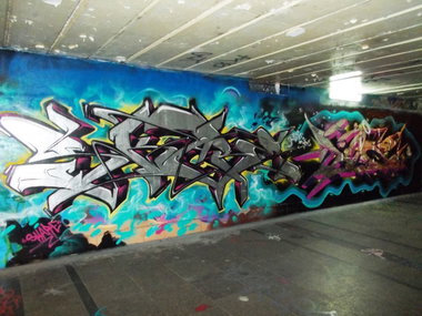Graffiti Wall in Warsaw - Photo by Skare - Skare, Icekid