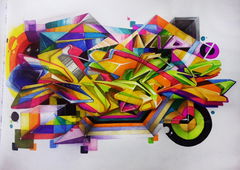 Graffiti Sketch in Warsaw - Photo by Skare - Skare