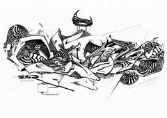 Graffiti Sketch - Photo by Skare - neurowild, skare, letters