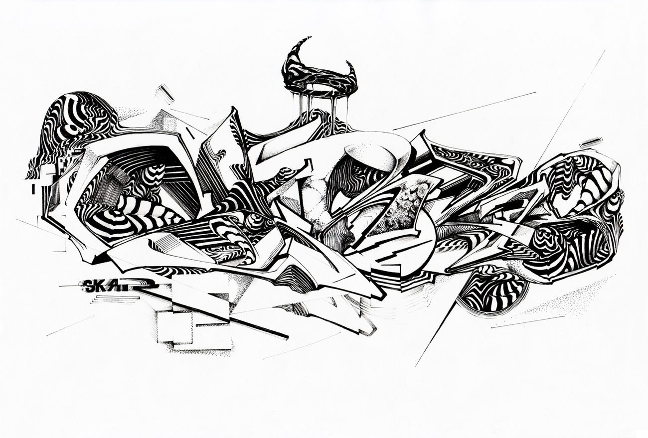 Graffiti Sketch - Photo by Skare - neurowild, skare, letters