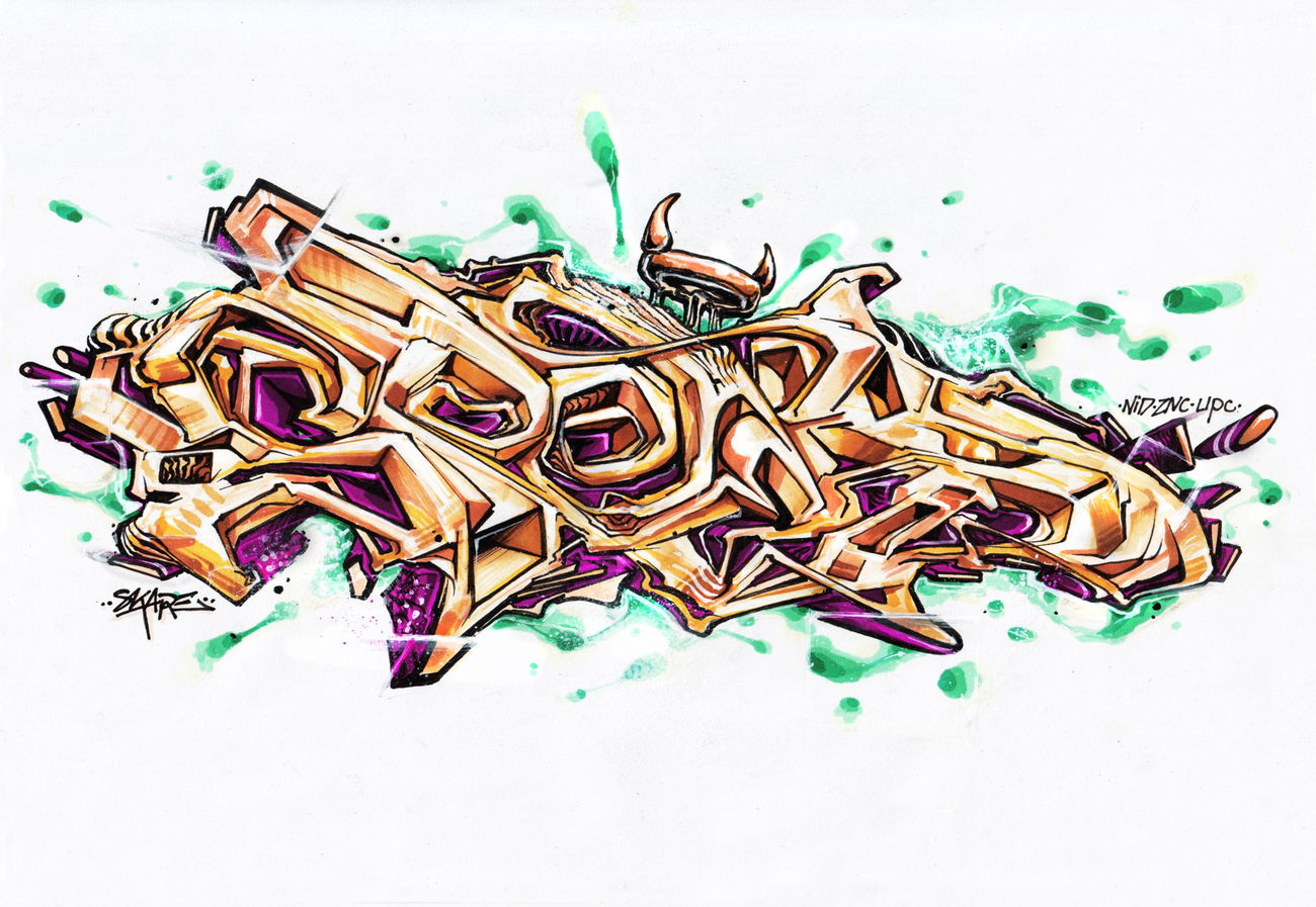 Graffiti Sketch - Photo by Skare