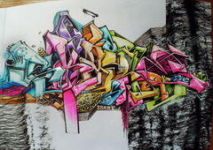 Graffiti Sketch - Photo by Skare - skare, skareone, sketching