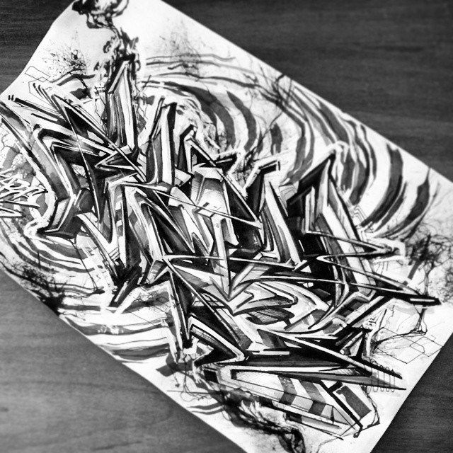 Graffiti Sketch - Photo by Skare - Skare