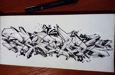 Graffiti Sketch - Photo by Skare - Skare, Proembrion