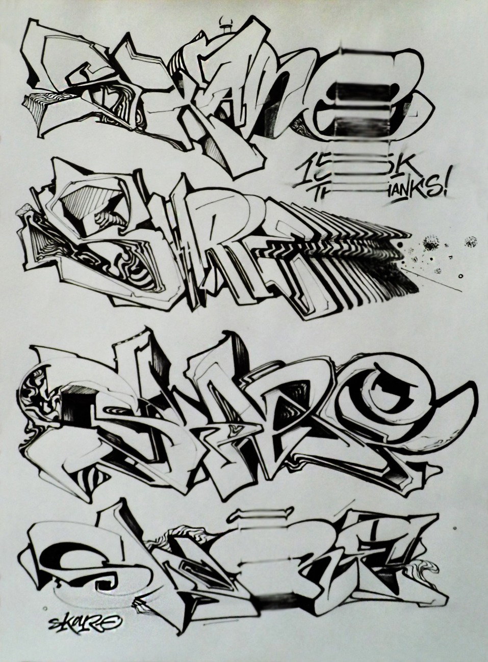 Graffiti Sketch - Photo by Skare