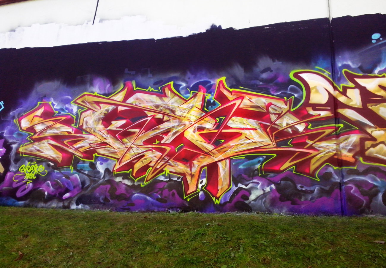 Graffiti Wall - Photo by Skare - Skare, NID