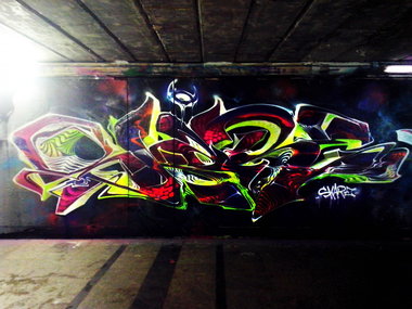 Graffiti Wall - Photo by Skare - neurowild, skare, skareone