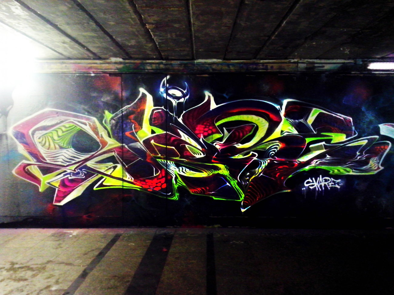 Graffiti Wall - Photo by Skare - neurowild, skare, skareone