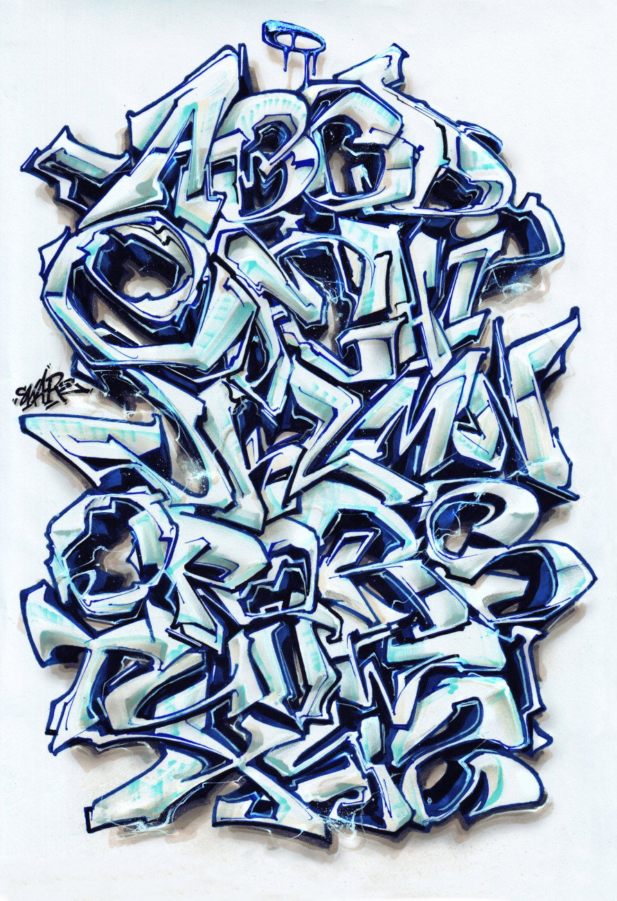 Graffiti Sketch - Photo by Skare - alphabet, sketch, skareone