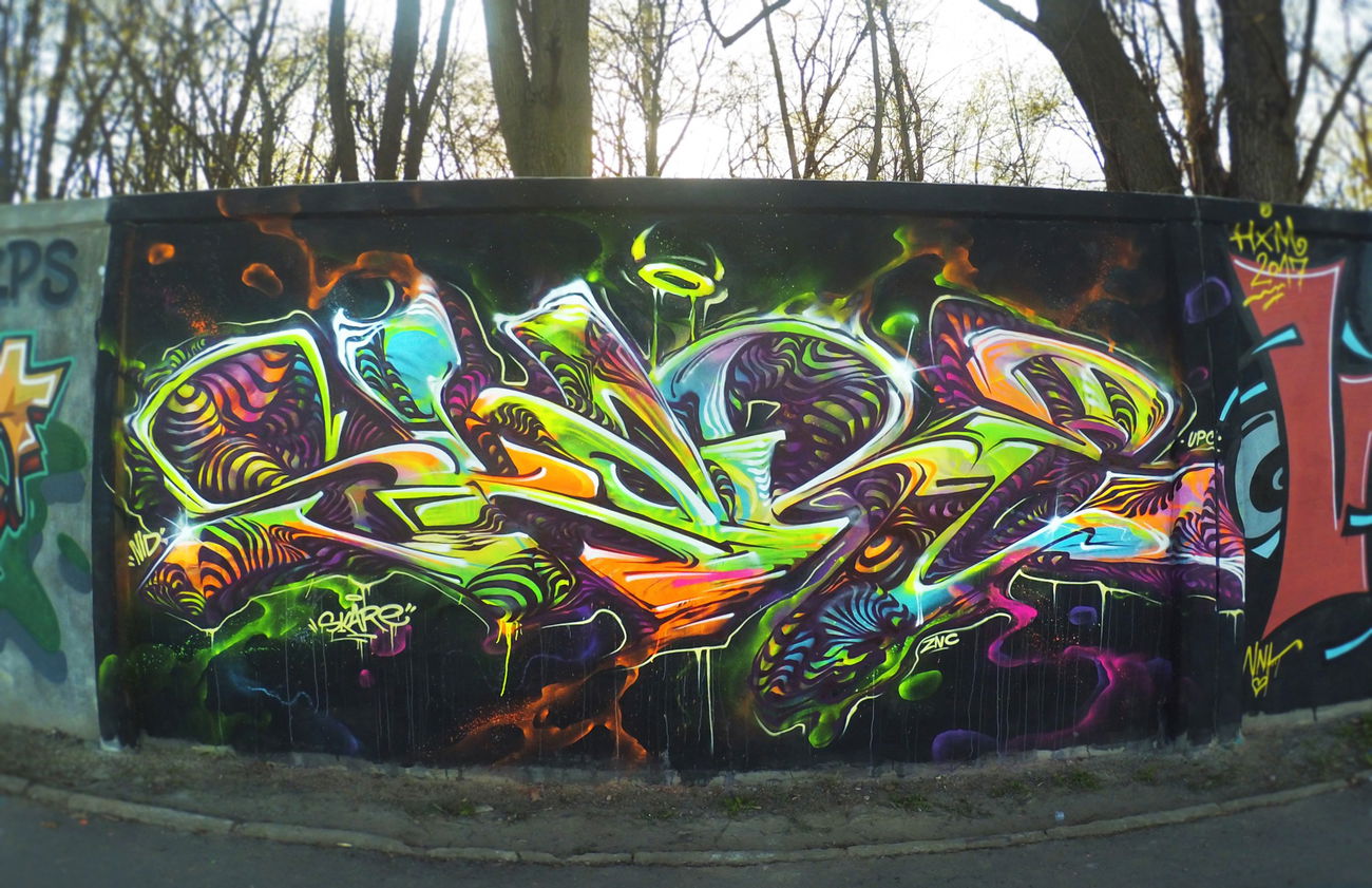 Graffiti Wall - Photo by Skare - neurowild, skare, skareone