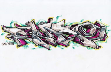 Graffiti Sketch - Photo by Skare - freestyle, sketch, skareone
