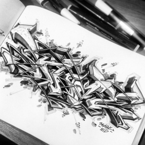 Graffiti Sketch - Photo by Skare