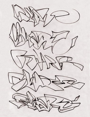 Graffiti Sketch - Photo by Skare - neurowild, graffiti, skareone