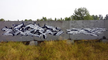 Graffiti Wall in Северодонецк - Photo by Skare - Skare, Sort, NID (2015)